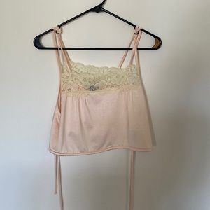 Silk crop top